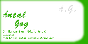 antal gog business card